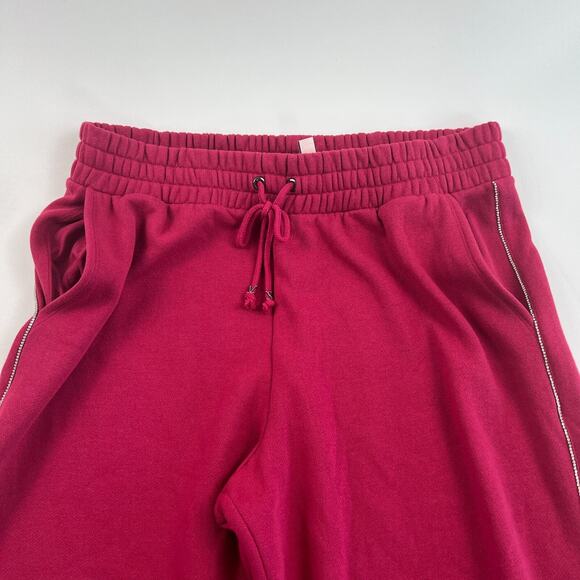 Victoria's Secret On Point Rhinestone Bling Sweatpants Burgundy Size XXL - Picture 6 of 13